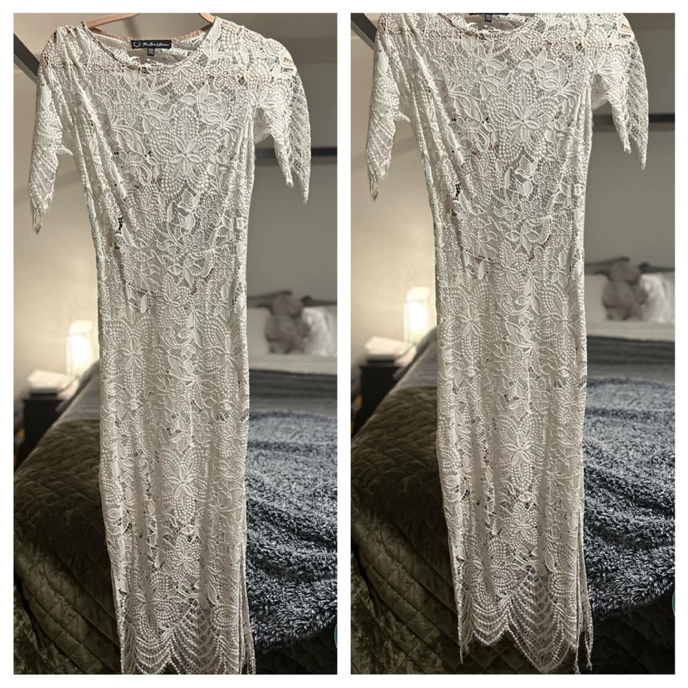 For love and lemons white dress, worn once for dinner.